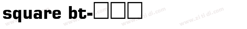 square bt字体转换